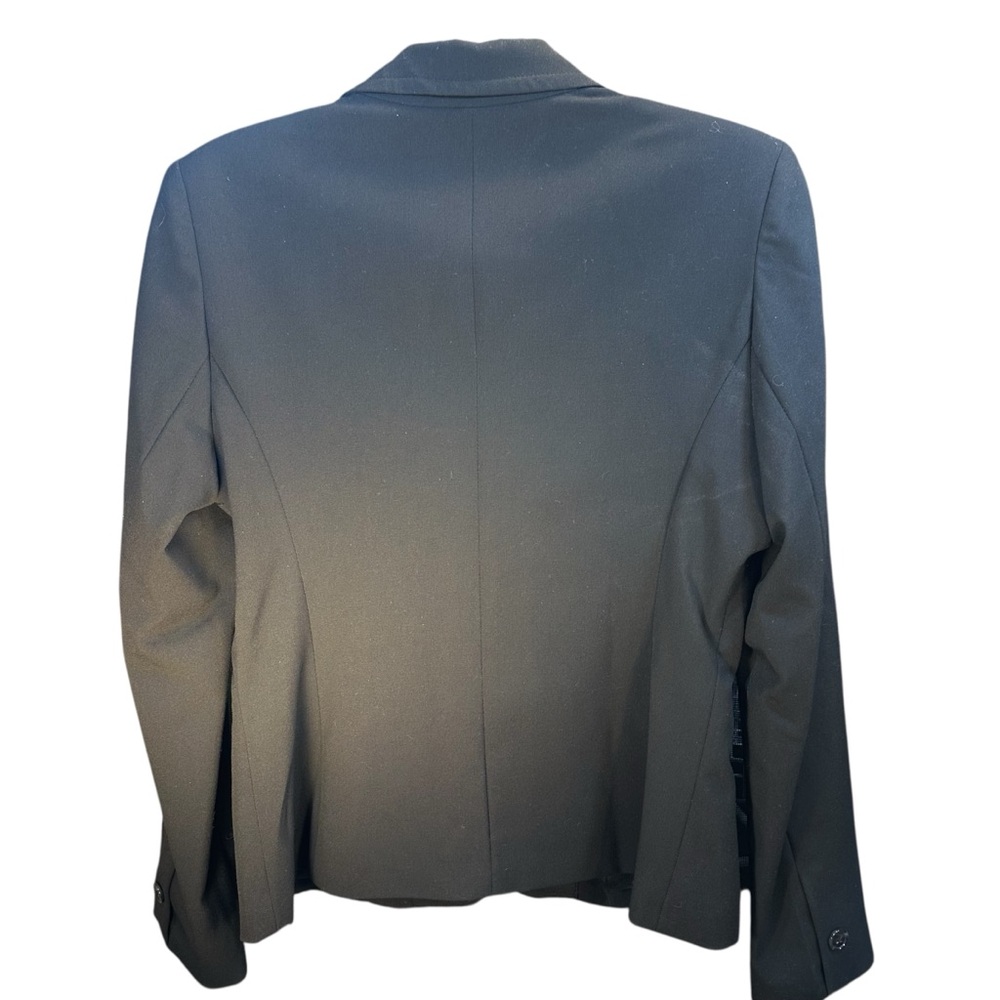 Rafaella Black Jacket Button Front Fitted Lined Long Sleeves Womens Size 10 - Picture 5 of 9